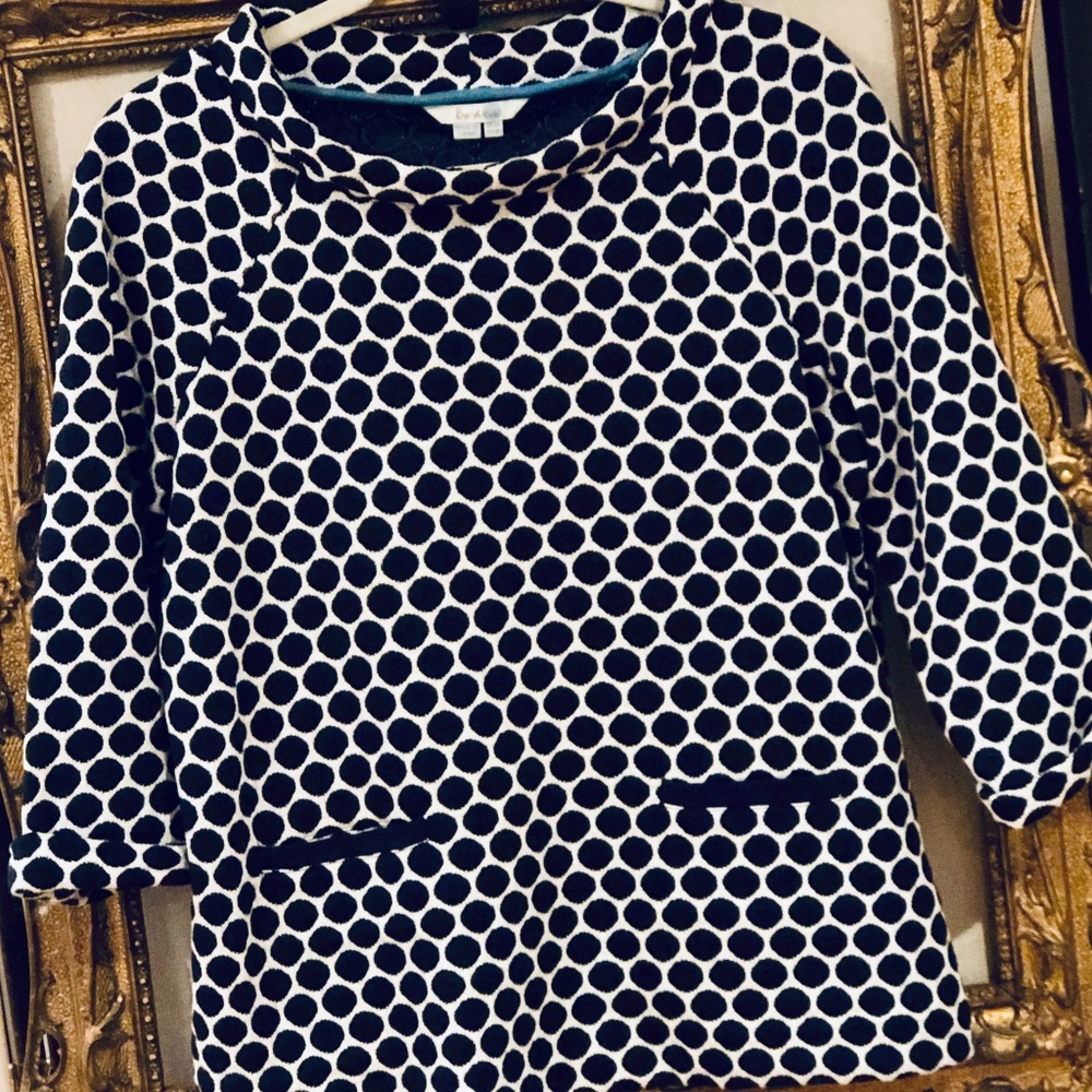 Boden Jersey Jacquard Mod Poka Dot Top 10